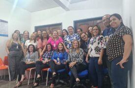 Reunião para debater sobre os desafios do Sistema Integrado de Bibliotecas e comemoração de um ano de gestão da nova equipe da Biblioteca Central